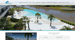Desktop Screenshot of nadolivrepiscinas.com.br